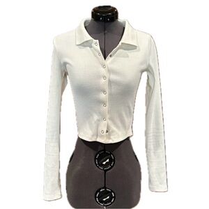 Elegant White Button-Down Shirt for Women